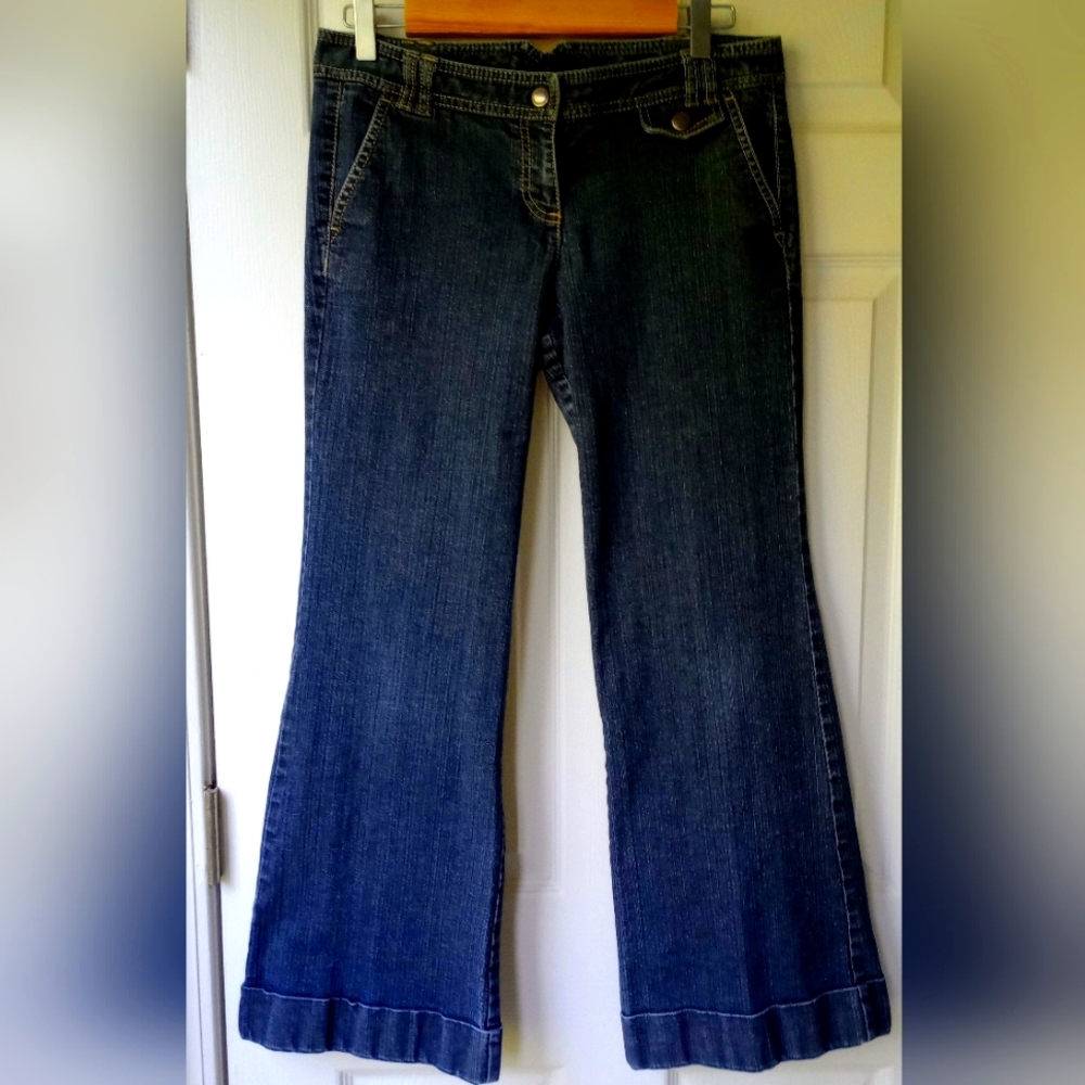Loft petites wide leg jeans